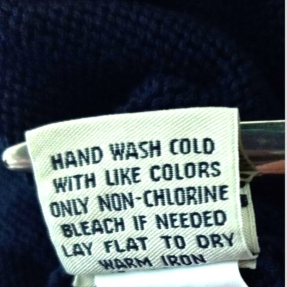 Faconnable Women’s Sweater Sz S Vest Cap Sleeves Crossover  Pullover Navy Blue - Picture 14 of 15